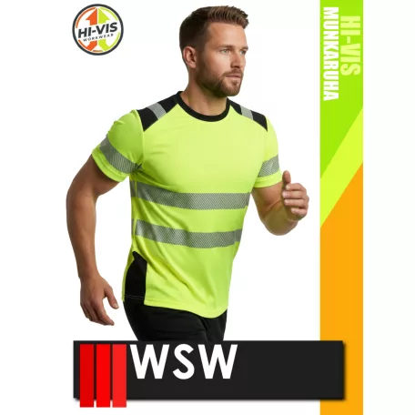 WSW YELLOW VIS technikai stretch póló - munkaruha