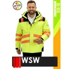 WSW YELLOWO VERTO technikai bélelt láthatósági hosszított télikabát - munkaruha