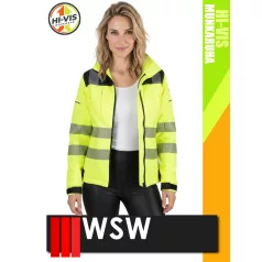   WSW YELLOW VOLTER technikai bélelt női láthatósági télikabát - munkaruha