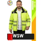 WSW YELLOW VOLTER technikai bélelt láthatósági télikabát - munkaruha