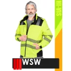 WSW YELLOW VOLTER technikai bélelt láthatósági télikabát - munkaruha
