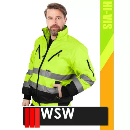 WSW YELLOW XVERT technikai bélelt láthatósági télikabát - munkaruha
