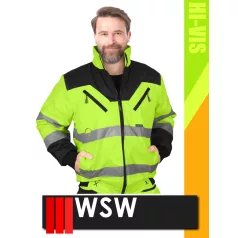   WSW YELLOW XVERT technikai bélelt láthatósági télikabát - munkaruha