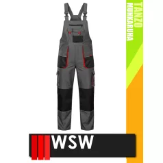   WSW TANZO GREYRED technikai kevertszálas kantáros bélelt munkanadrág - munkaruha