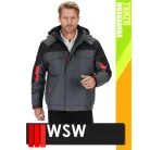 WSW TANZO GREYRED 3IN1 technikai téli bélelt munkakabát - munkaruha