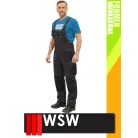 WSW FORMEN ANTHRACITEBLUE technikai kevertszálas bélelt téli kantáros munkanadrág - munkaruha