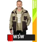 WSW FORMEN BEIGE technikai kevertszálas téli bélelt kabát - munkaruha