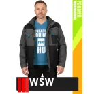 WSW FORMEN ANTHRACITEBLUE technikai kevertszálas téli bélelt kabát - munkaruha