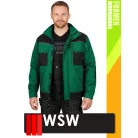 WSW FORMEN GREEN technikai kevertszálas téli bélelt kabát - munkaruha