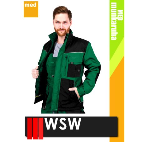 WSW SETENTA GREEN technikai kevertszálas téli bélelt kabát - munkaruha