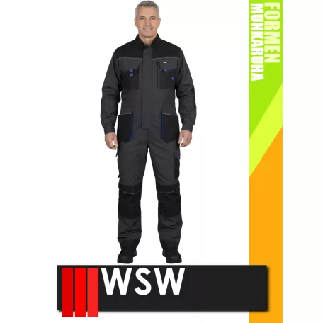 WSW FORMEN ANTHRACITEBLUE technikai kevertszálas bélelt téli overál - munkaruha