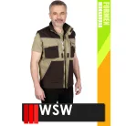 WSW FORMEN BEIGE technikai kevertszálas téli bélelt mellény - munkaruha