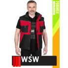 WSW FORMEN RED technikai kevertszálas téli bélelt mellény - munkaruha