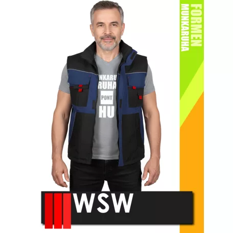 WSW FORMEN NAVYRED technikai kevertszálas téli bélelt mellény - munkaruha