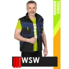 WSW FORMEN NAVYYELLOW technikai kevertszálas téli bélelt mellény - munkaruha