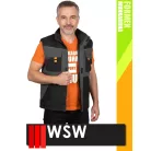 WSW FORMEN ANTHRACITEORANGE technikai kevertszálas téli bélelt mellény - munkaruha