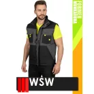 WSW FORMEN ANTHRACITEYELLOW technikai kevertszálas téli bélelt mellény - munkaruha