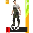 WSW FORMEN OLIVE technikai kevertszálas kantáros munkanadrág - munkaruha