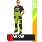 WSW FORMEN LIME technikai kevertszálas kantáros munkanadrág - munkaruha