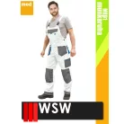 WSW FORMEN WHITE technikai kevertszálas kantáros munkanadrág - munkaruha