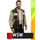 WSW FORMEN BEIGE technikai kevertszálas kabát - munkaruha