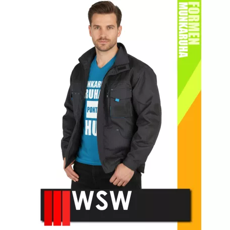 WSW FORMEN ANTHRACITEBLUE technikai kevertszálas kabát - munkaruha