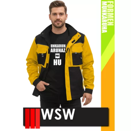 WSW FORMEN YELLOW technikai kevertszálas kabát - munkaruha