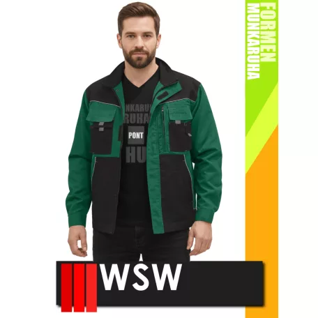 WSW FORMEN GREEN technikai kevertszálas kabát - munkaruha