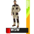 WSW FORMEN BEIGE technikai kevertszálas overál - munkaruha