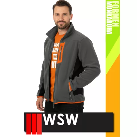 WSW FORMEN ANTHRACITEORANGE technikai polár pulóver - munkaruha