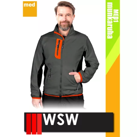 WSW FORMEN ANTHRACITEORANGE technikai polár pulóver - munkaruha