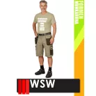WSW FORMEN BEIGE technikai kevertszálas rövid munkanadrág - munkaruha