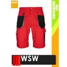 WSW FORMEN RED technikai kevertszálas rövid munkanadrág - munkaruha