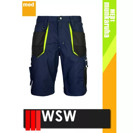 WSW FORMEN NAVYYELLOW technikai kevertszálas rövid munkanadrág - munkaruha