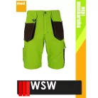 WSW FORMEN LIME technikai kevertszálas rövid munkanadrág - munkaruha