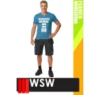 WSW FORMEN ANTHRACITEBLUE technikai kevertszálas rövid munkanadrág - munkaruha