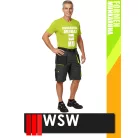 WSW FORMEN ANTHRACITEYELLOW technikai kevertszálas rövid munkanadrág - munkaruha