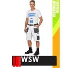 WSW FORMEN WHITE technikai kevertszálas rövid munkanadrág - munkaruha