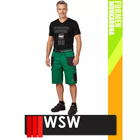 WSW FORMEN GREEN technikai kevertszálas rövid munkanadrág - munkaruha