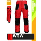 WSW FORMEN RED technikai kevertszálas derekas munkanadrág - munkaruha
