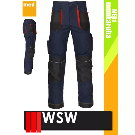 WSW FORMEN NAVYRED technikai kevertszálas derekas munkanadrág - munkaruha