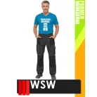WSW FORMEN ANTHRACITEBLUE technikai kevertszálas derekas munkanadrág - munkaruha