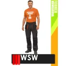 WSW FORMEN ANTHRACITEORANGE technikai kevertszálas derekas munkanadrág - munkaruha