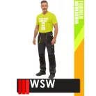 WSW FORMEN ANTHRACITEYELLOW technikai kevertszálas derekas munkanadrág - munkaruha