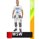 WSW FORMEN WHITE technikai kevertszálas derekas munkanadrág - munkaruha