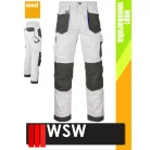 WSW FORMEN WHITE technikai kevertszálas derekas munkanadrág - munkaruha