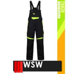   WSW TANZO BLACKHV technikai kevertszálas kantáros bélelt téli munkanadrág - munkaruha