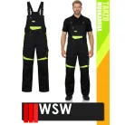 WSW TANZO BLACKHV technikai kevertszálas kantáros munkanadrág - munkaruha