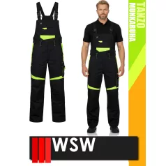   WSW TANZO BLACKHV technikai kevertszálas kantáros munkanadrág - munkaruha