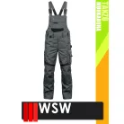 WSW TANZO GREY technikai kevertszálas kantáros munkanadrág - munkaruha